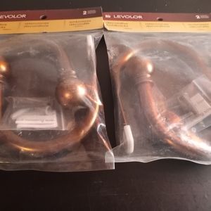 Levolor Decorative Holdbacks Brushed Bronze. Set of 2 in original packaging